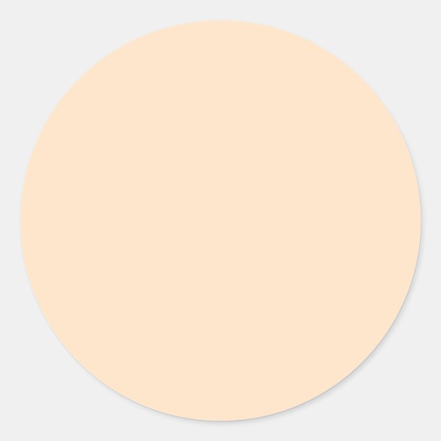 Pegatina Redonda Bisque (color sólido) (Anverso)