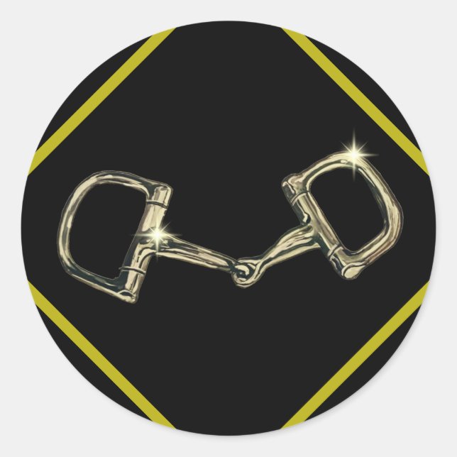 Pegatina Redonda bit in diamond (Anverso)