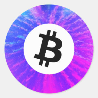 Pegatina Redonda Bitcoin