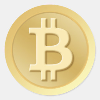 Pegatina Redonda Bitcoin