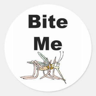 Pegatina Redonda Bite Me