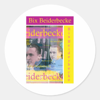 Pegatina Redonda Bix Beiderbecke