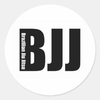 Pegatina Redonda BJJ - Jiu Jitsu brasileño