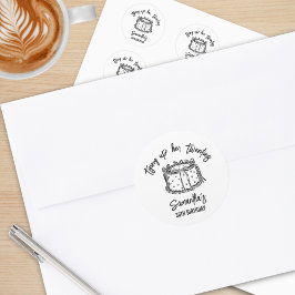 Pegatina Redonda Black Bow amarra sus 20 años 30