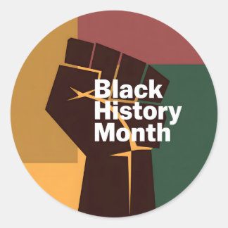 Pegatina Redonda Black History Month