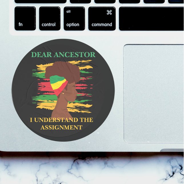 Pegatina Redonda Black Independence Juneteenth  (Subido por el creador)