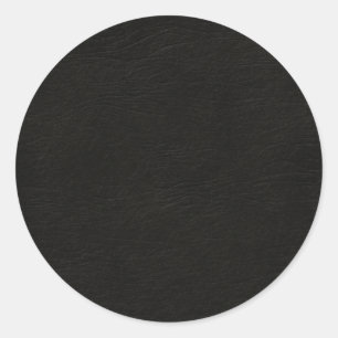 Pegatina Redonda Black Leather Look