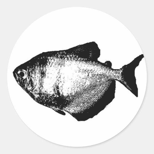 Pegatina Redonda Blackfrit Tetra (Anverso)