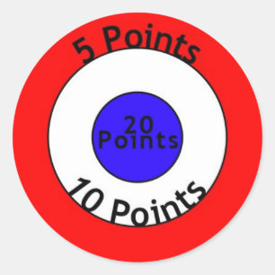 Pegatina Redonda Blanco