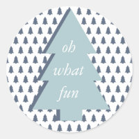 Blanco Azul Oh Qué Divertido Patrón De Árbol De Na