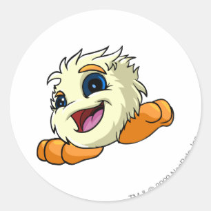 Pegatina Redonda Blanco de JubJub