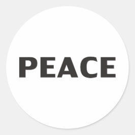 Pegatina Redonda Blanco negro simple moderno