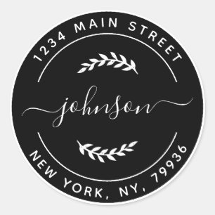 Pegatina Redonda Blanco y negro crean sus propios Pegatinas