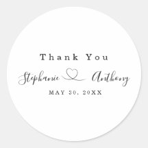 Blanco y negro minimalista con un Boda cardíaco