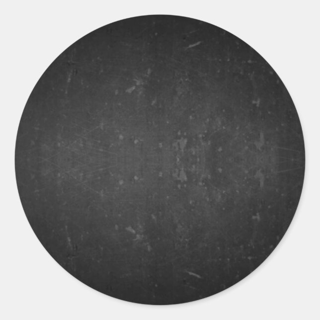 Pegatina Redonda Blank Faux Chalkboard Personalizar Texto Cada Paqu (Anverso)
