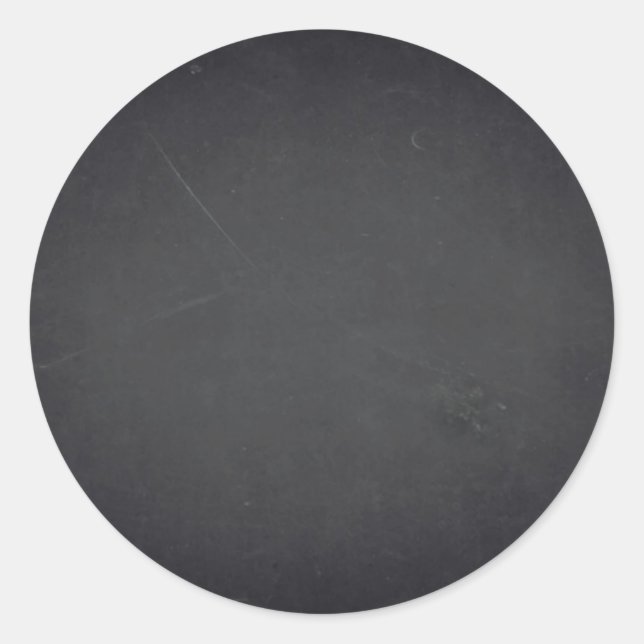 Pegatina Redonda Blank Faux Chalkboard Personalizar Texto Cada Paqu (Anverso)