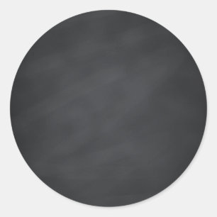 Pegatina Redonda Blank Faux Chalkboard Personalizar Texto Cada Paqu