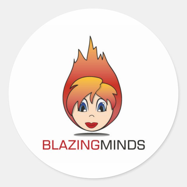 Pegatina Redonda Blazing Minds Sticker Sheets (Anverso)