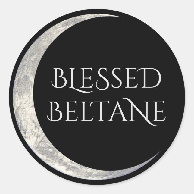 Pegatina Redonda Blessed Beltane (Anverso)