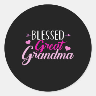 Pegatina Redonda Blessed Great Grandma