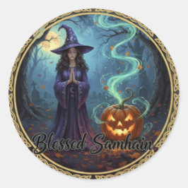 Pegatina Redonda BlessedSamhain