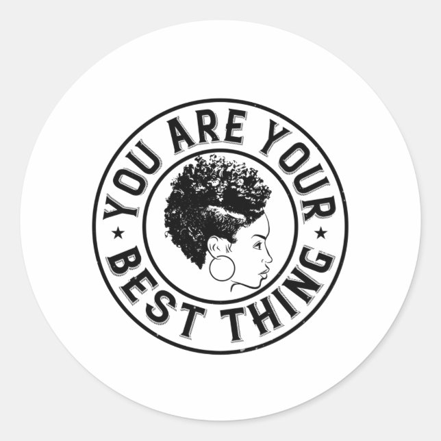 Pegatina Redonda BLM - Eres lo mejor (Anverso)