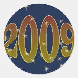 Pegatina Redonda Bloat Centered 2009