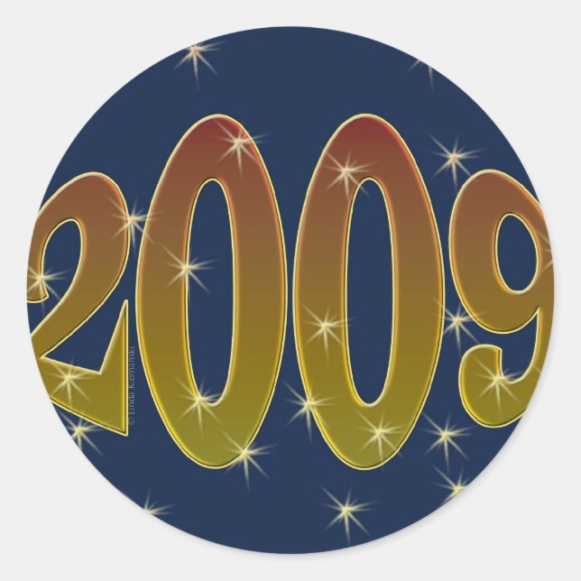 Pegatina Redonda Bloat Centered 2009 (Anverso)