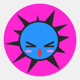 Pegatina Redonda blob molesto