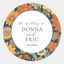 Blooms de la puesta del sol: Boda floral Naranja d