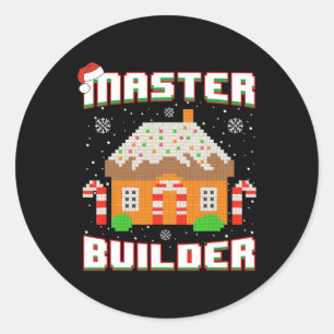 Pegatina Redonda Bloque B del Master Builder Gingerbread House Navi