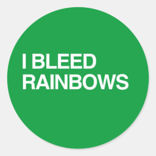 PEGATINA REDONDA BLOQUEÉ RAINBOWS