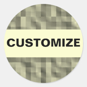 Pegatina Redonda Bloques