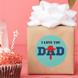 Pegatina Redonda  Blue best grandpa ever the times