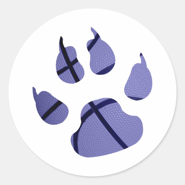 Pegatina Redonda Blue Claw (Anverso)