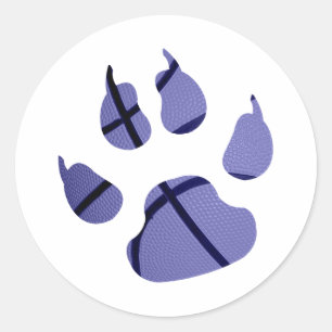 Pegatina Redonda Blue Claw