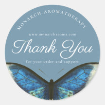 Blue Gracias Elegant Butterfly Business Personaliz