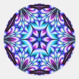 Pegatina Redonda Blue Heaven Mandala