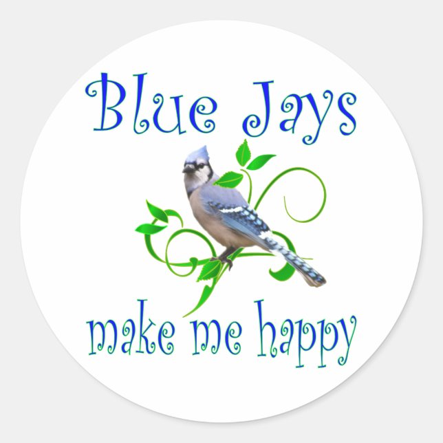 Pegatina Redonda Blue Jays (Anverso)