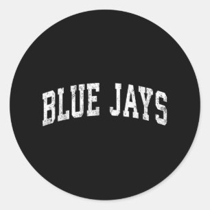 Pegatina Redonda Blue Jays Mascot Vintage Desi Desi