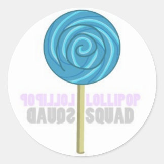 Pegatina Redonda Blue Lollipop