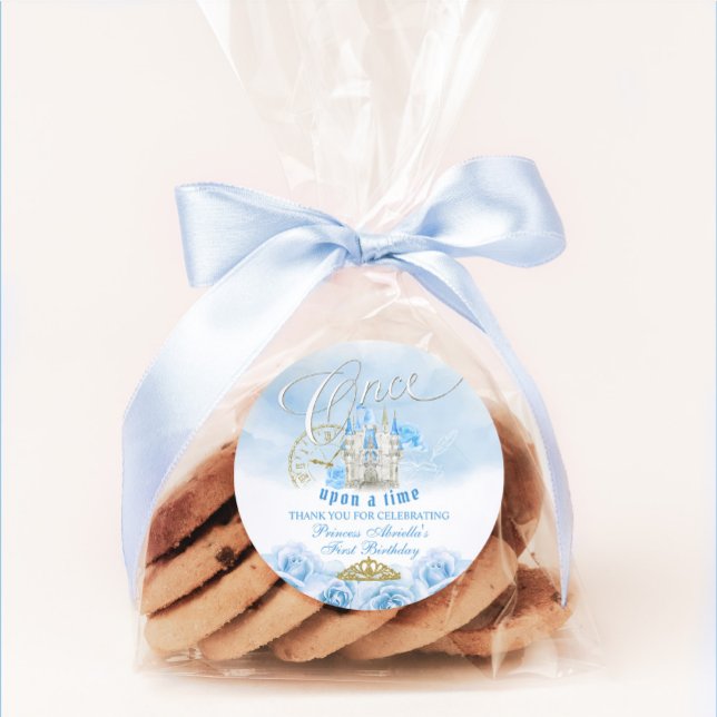 Pegatina Redonda Blue Once Upon a Time Princess (Subido por el creador)