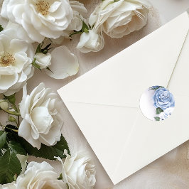 Pegatina Redonda Blue Regency Bridgerton Rosa