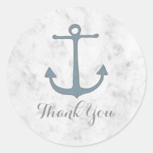 Blue Rustic Anchor Boda Gracias
