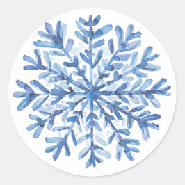 Pegatina Redonda Blue white stickers