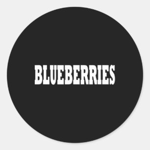 Pegatina Redonda Blueberries Costume Halloween