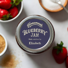 Pegatina Redonda Blueberry Jam