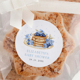 Pegatina Redonda Blueberry Pancake