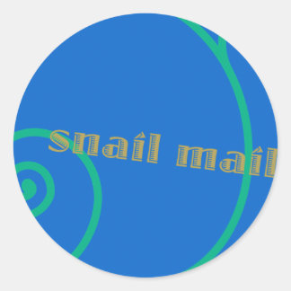 Pegatina Redonda Blueberry Snail Mail