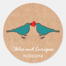 Bluebirds y Love Heart Boda